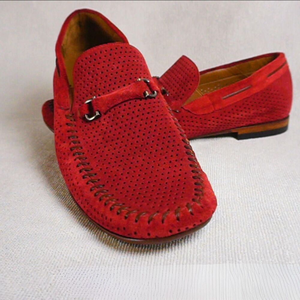 Mezlan Men's Red Oxfords
